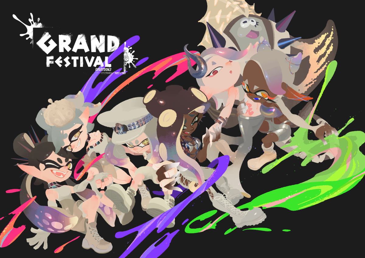 Grand Festival Promotional Art ft. Squid Sisters, Off the Hook & Deep Cut